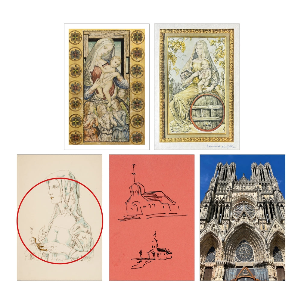 ポストカード《ランス平和の聖母礼拝堂》聖母