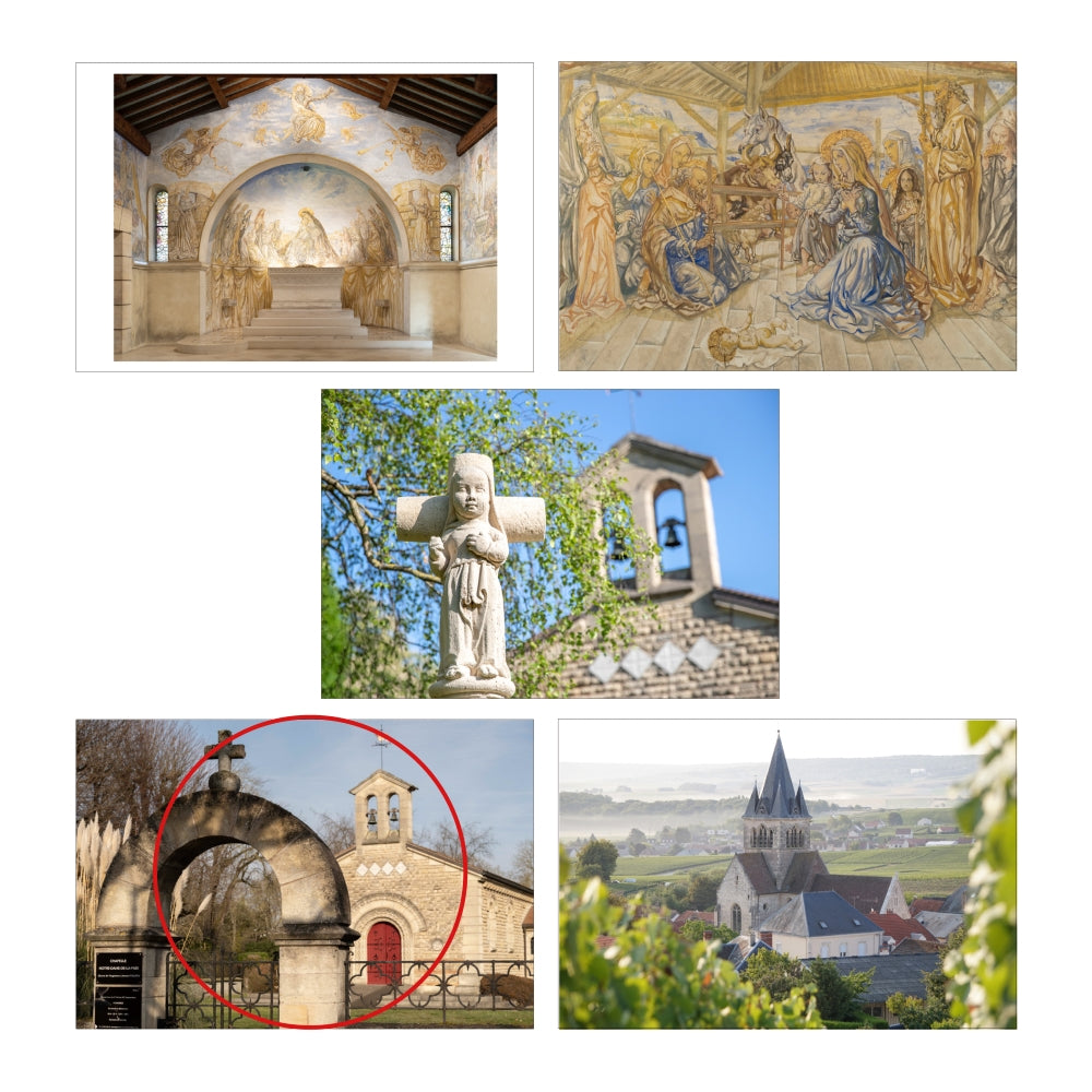 ポストカード 入口の門から望む平和の聖母礼拝堂