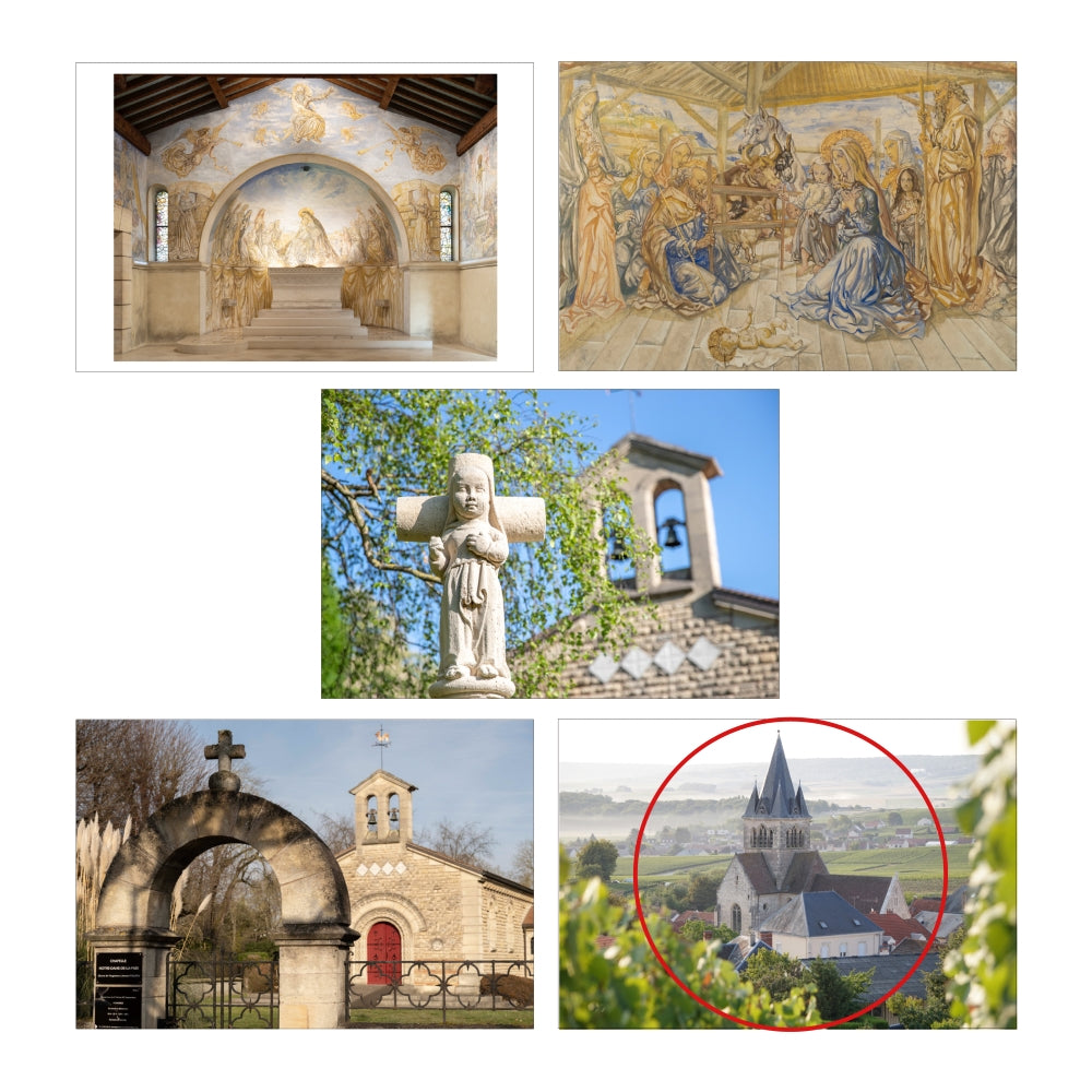 ポストカード ヴィル=ドマンジュのブドウ畑