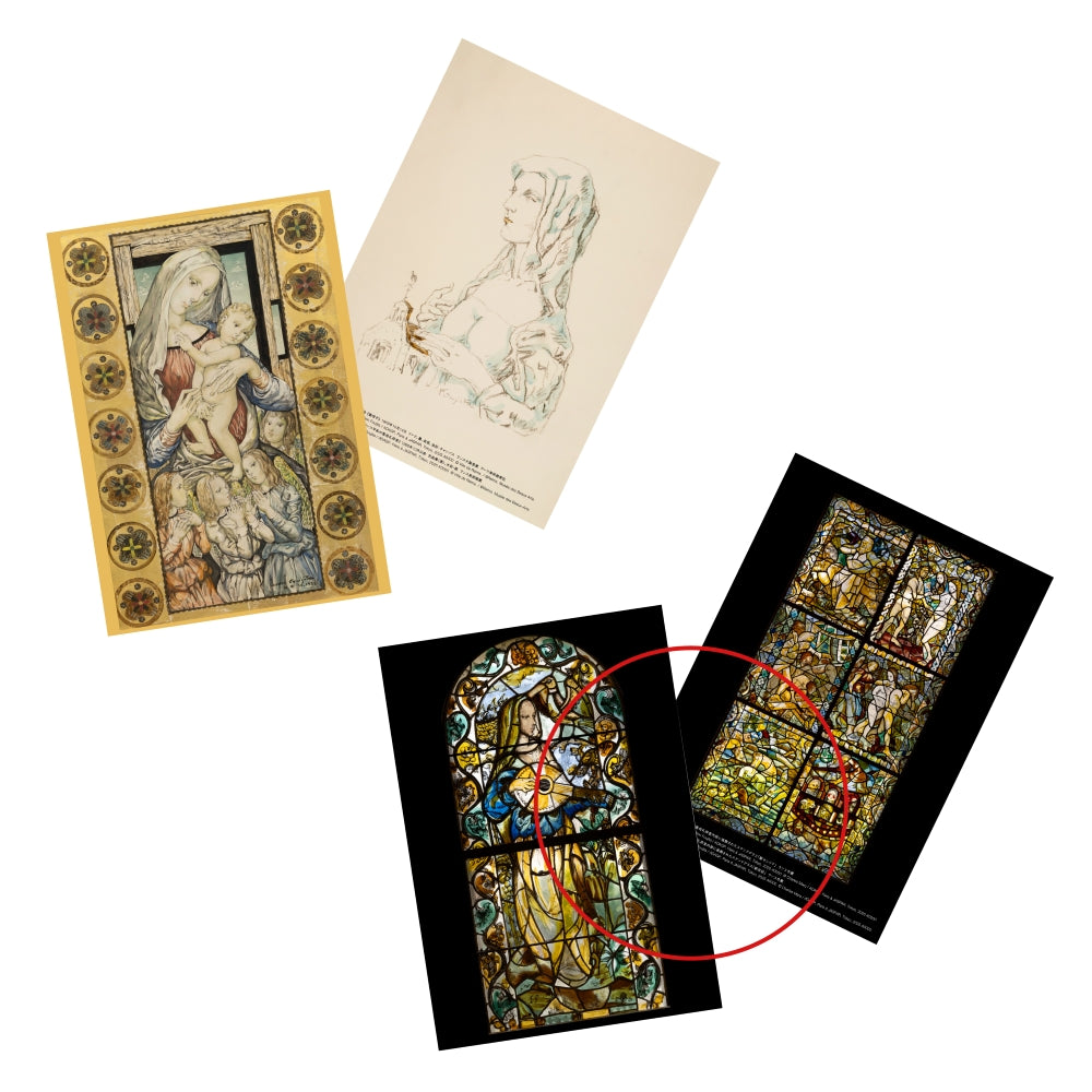 クリアファイル A5 ステンドグラス「聖セシリア」&ステンドグラス「創世記」
