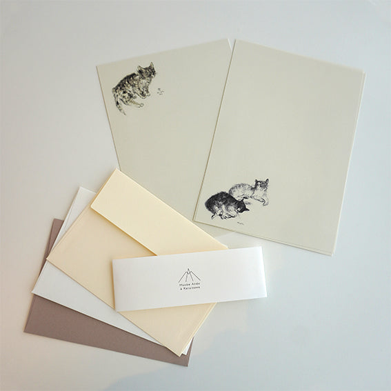 OUTLET レターセット 『猫の本』より ソミリス&二匹の猫