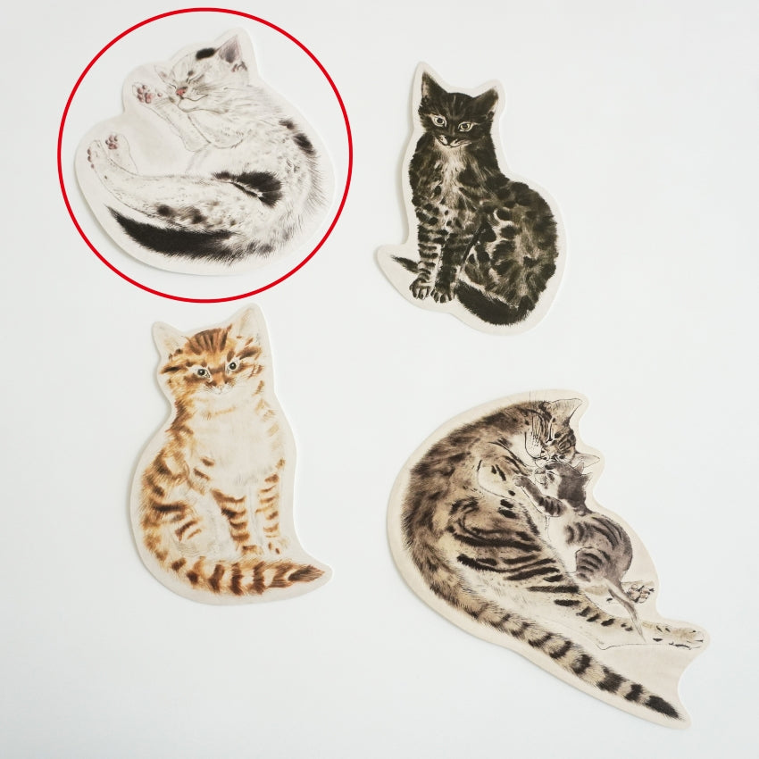 ねこ型ポストカード 『猫十態』より 眠る子猫