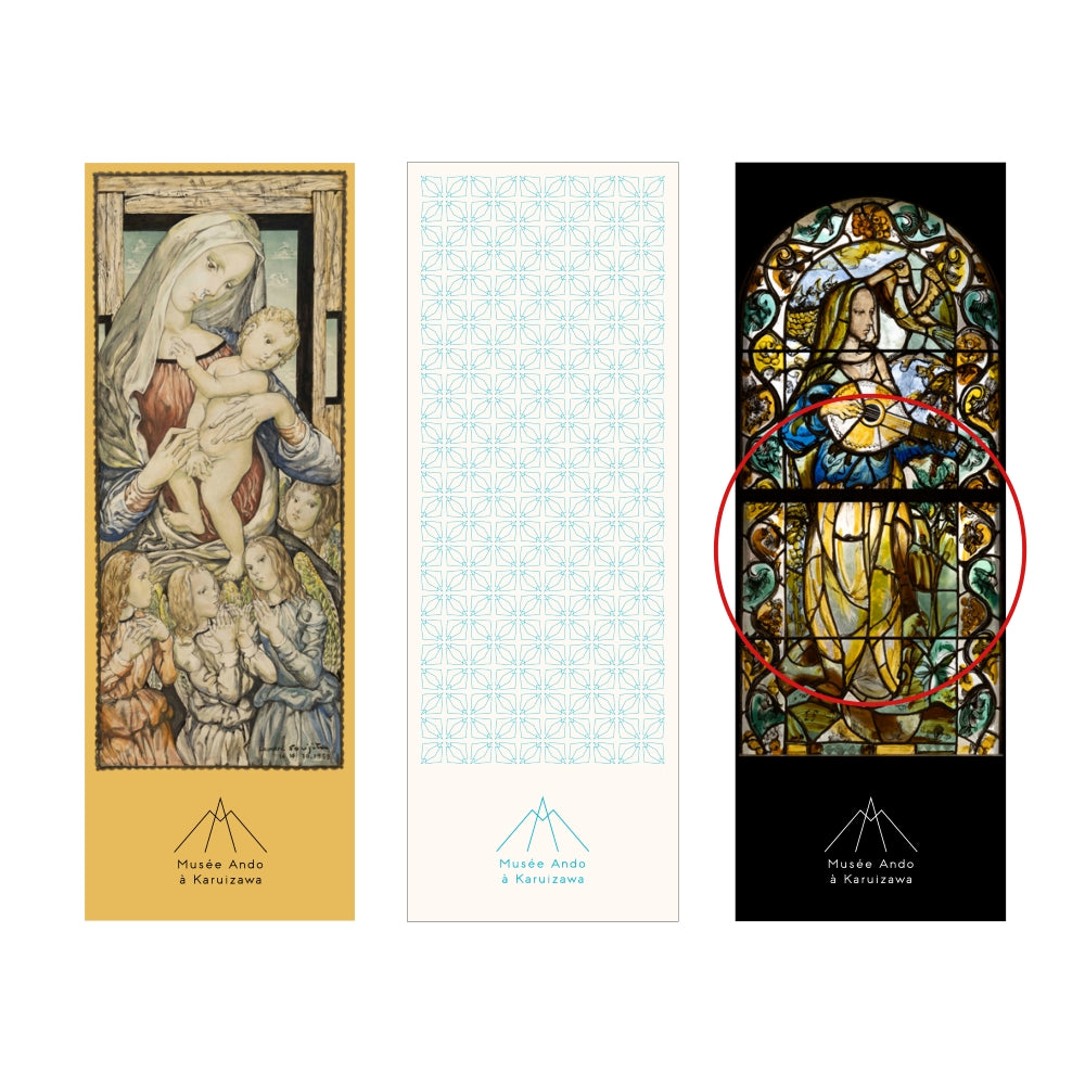 クリア栞 ステンドグラス「聖セシリア」