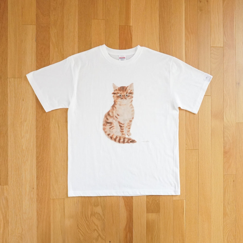 Tシャツ 『猫十態』より 茶色い猫