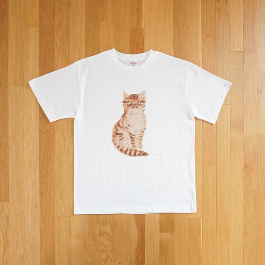 Tシャツ 『猫十態』より 茶色い猫