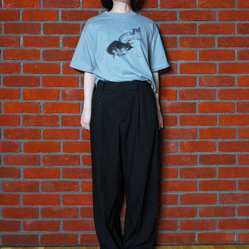 Tシャツ 二匹の猫 (L)