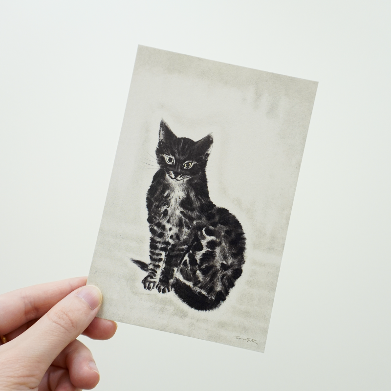 OUTLET ポストカード 『猫十態』より 黒い猫