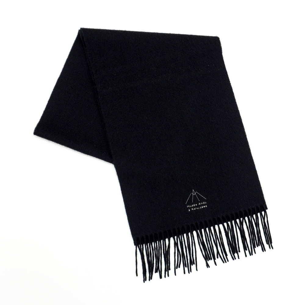 OUTLET カシミヤストール 黒