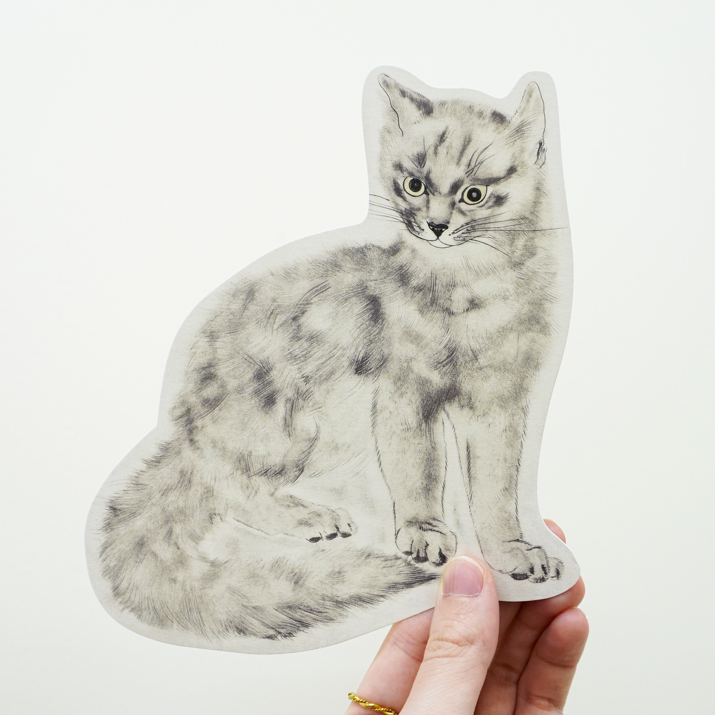 OUTLET ねこ型ポストカード 『猫十態』より 座る猫