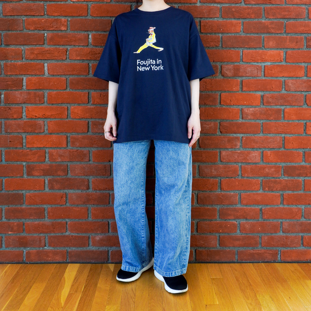 Tシャツ 《書簡（フランク・シャーマン宛）》B_紺  (L)