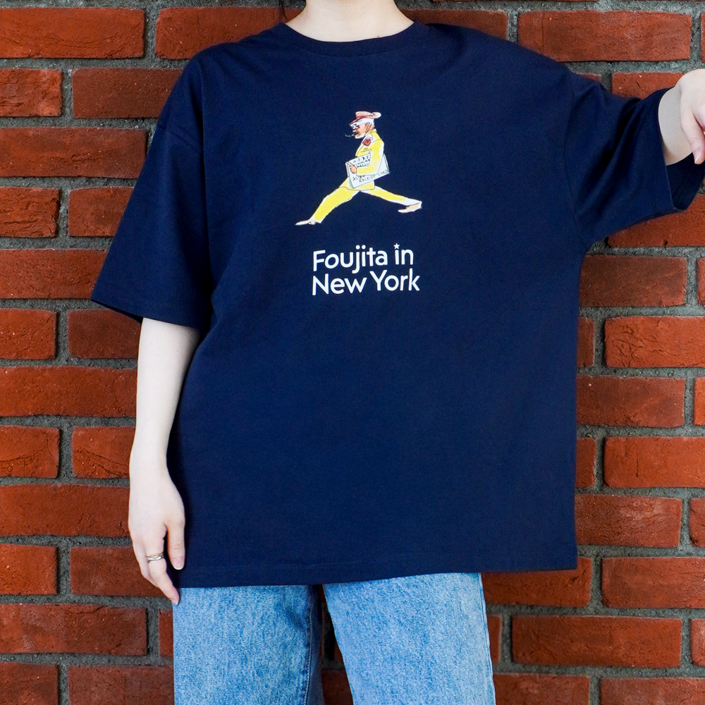 Tシャツ 《書簡（フランク・シャーマン宛）》B_紺  (L)
