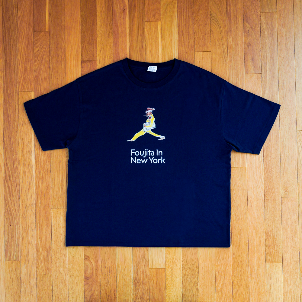Tシャツ 《書簡（フランク・シャーマン宛）》B_紺  (L)