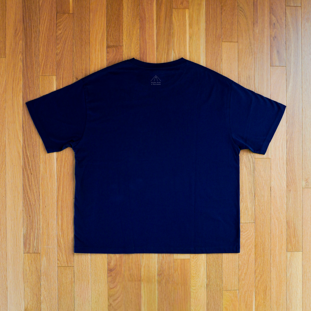 Tシャツ 《書簡（フランク・シャーマン宛）》 B_紺 (M)