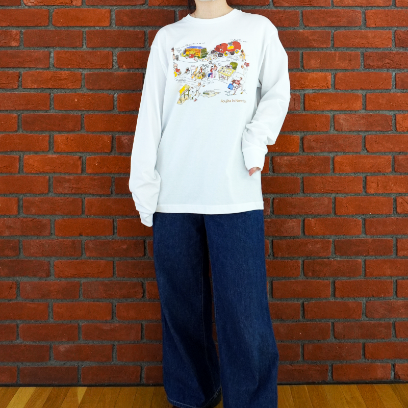 長袖Tシャツ 《書簡（フランク・シャーマン宛）》 A_白 (M)