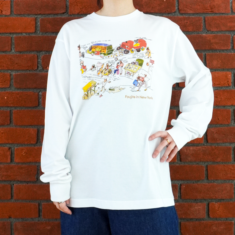 長袖Tシャツ 《書簡（フランク・シャーマン宛）》 A_白 (M)