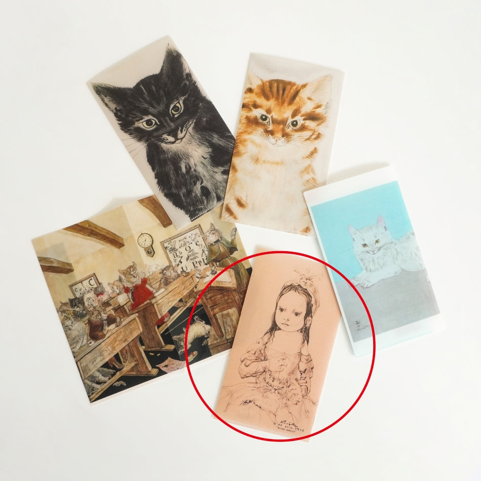 チケットホルダー 猫を抱く幼いグレコ