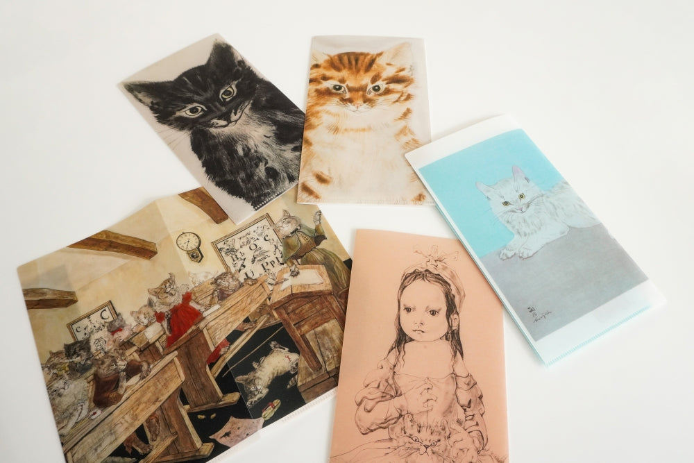 チケットフォルダー 横たわる猫