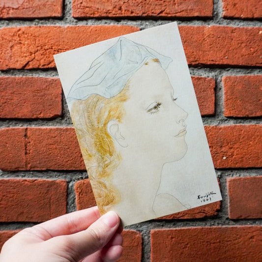 Postcard "Lying Cat"