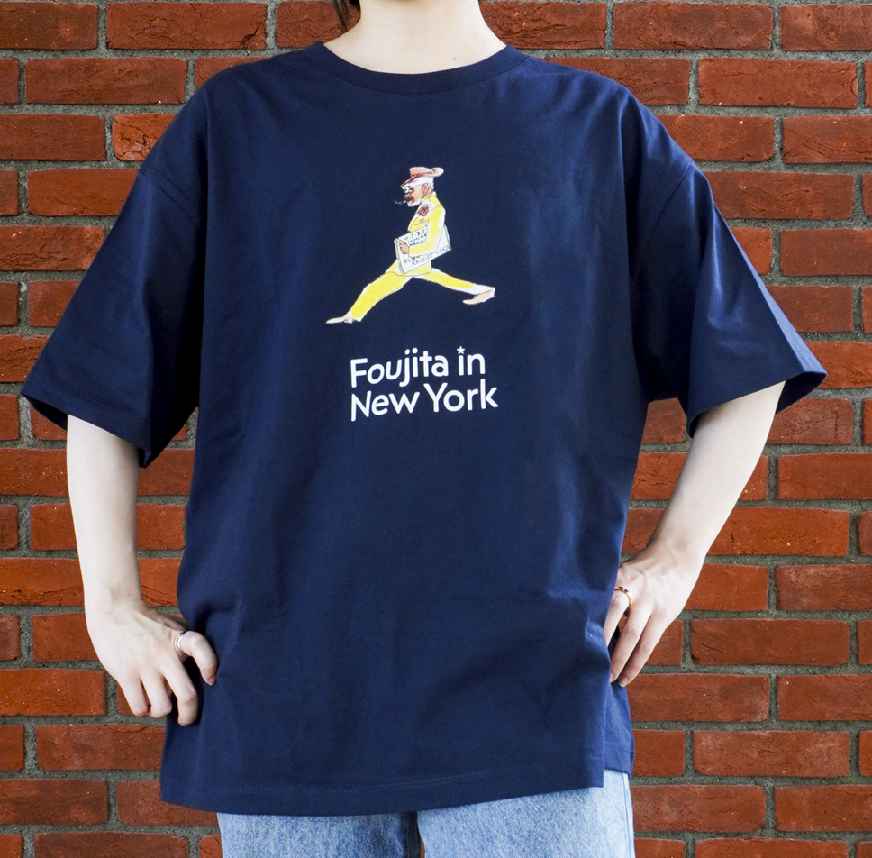 Tシャツ 《書簡（フランク・シャーマン宛）》B_紺  (L)