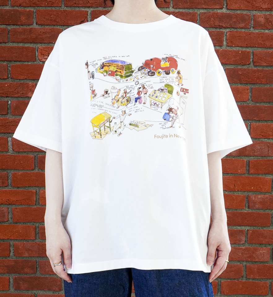 Tシャツ 《書簡（フランク・シャーマン宛）》 A_白 (S)