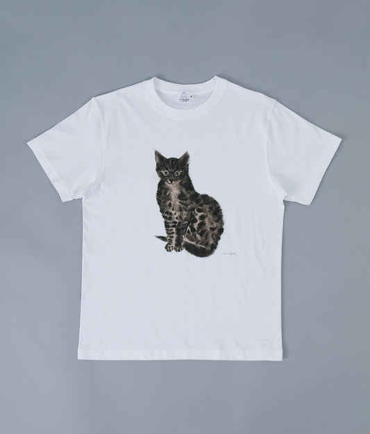 Tシャツ  『猫十態』より　黒い猫(M)